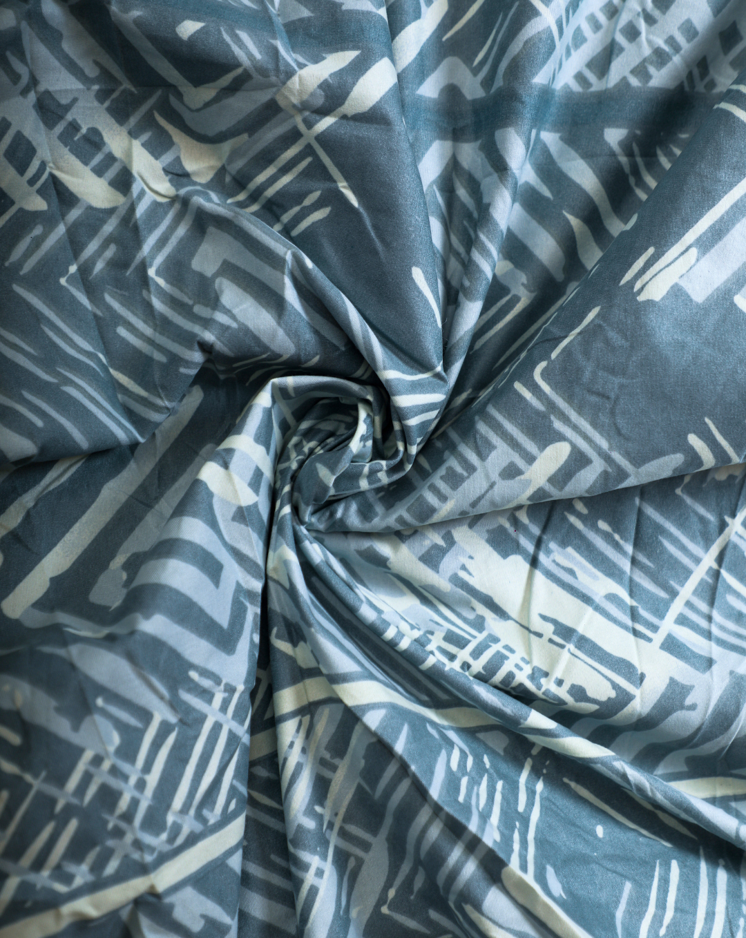 Anthurium - SINGLE BEDSHEET WITH QUILTED PILLOW COVER (Turquoise Blue color)