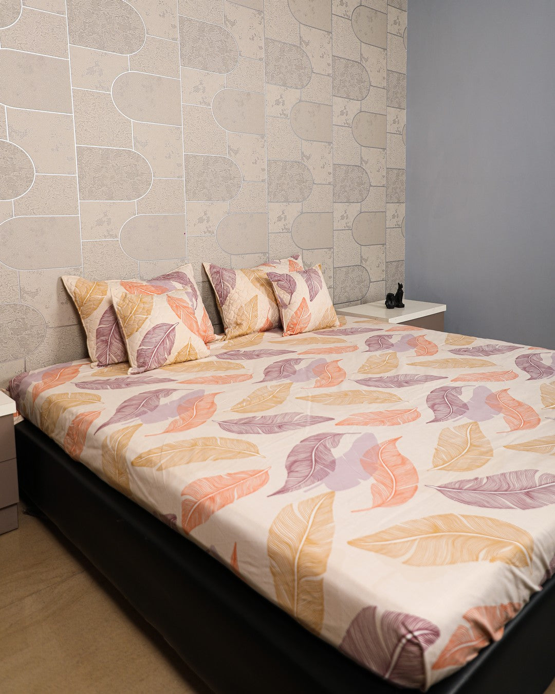Baby Breath - KING SIZE 5PCS BEDSET (Big Leaf)