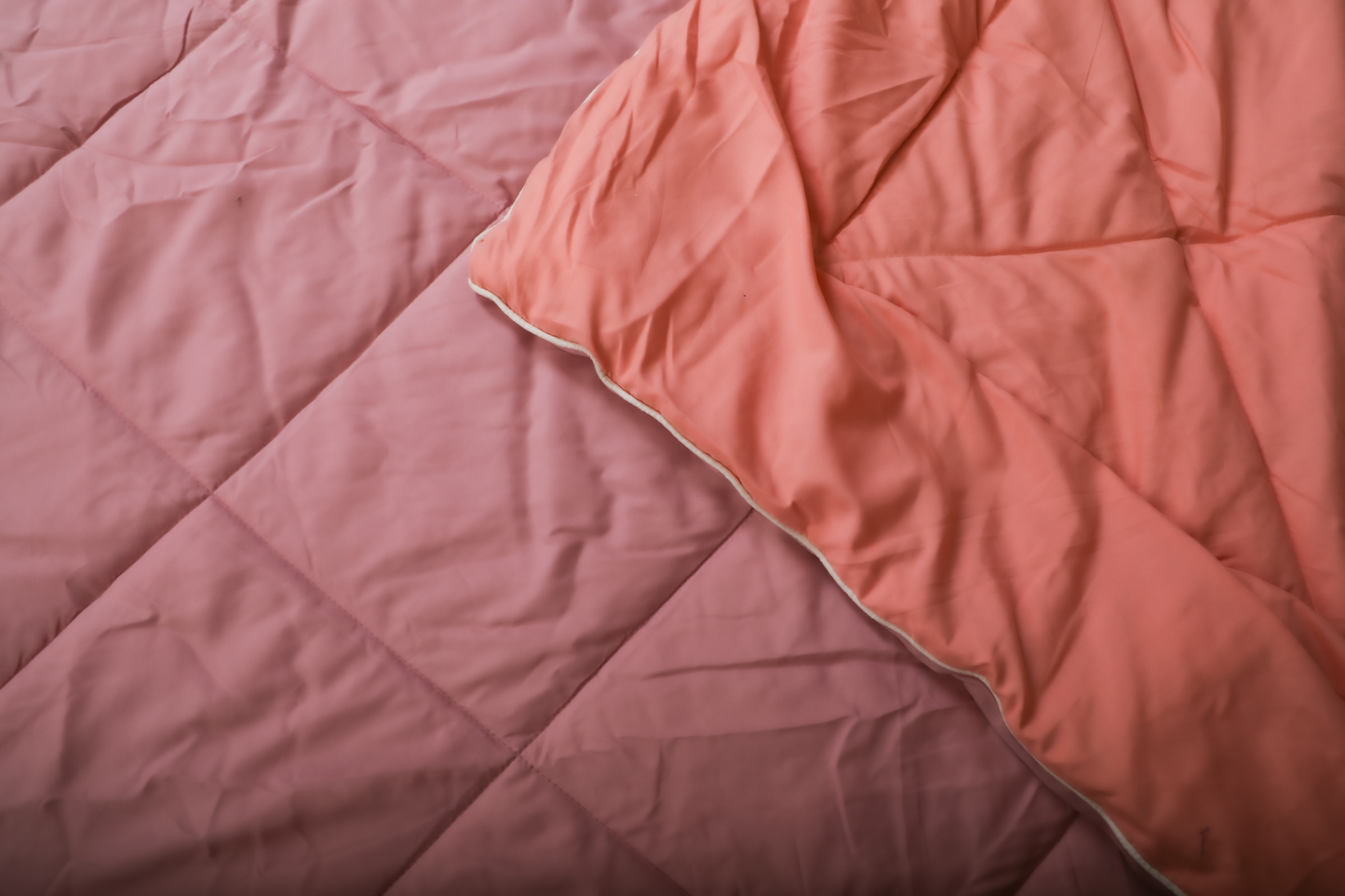 Fountain Grasses - SINGLE BED REVERSIBLE COMFORTER (Pink)