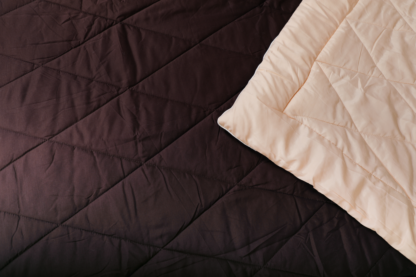 Fountain Grasses - SINGLE BED REVERSIBLE COMFORTER (Brown Cream)