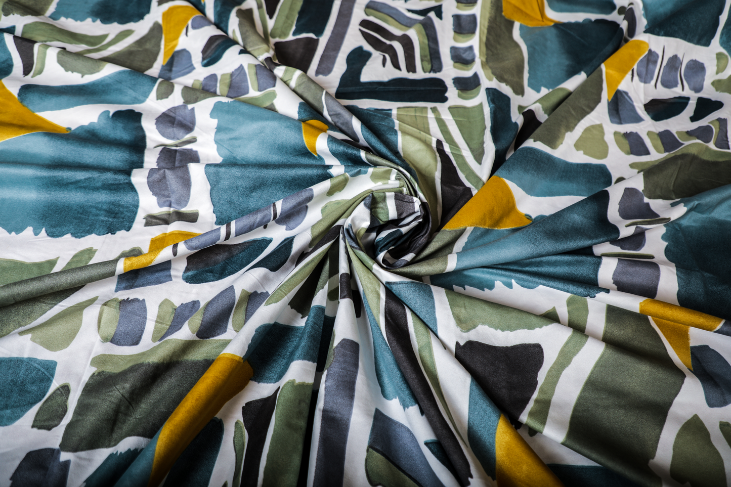 Velcro - FITTED SINGLE BEDSHEET (Grey Blue Patch)