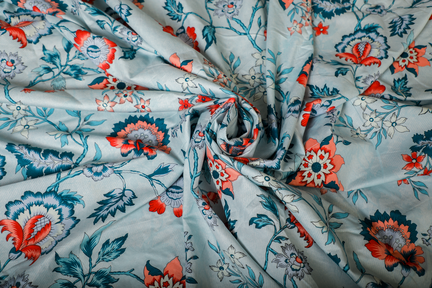 Baby Breath -SINGLE BED 3PCS BED SET Blue Floral