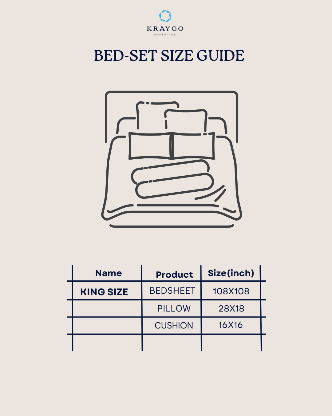 Baby Breath - KING SIZE 5PCS BEDSET (Sunset)