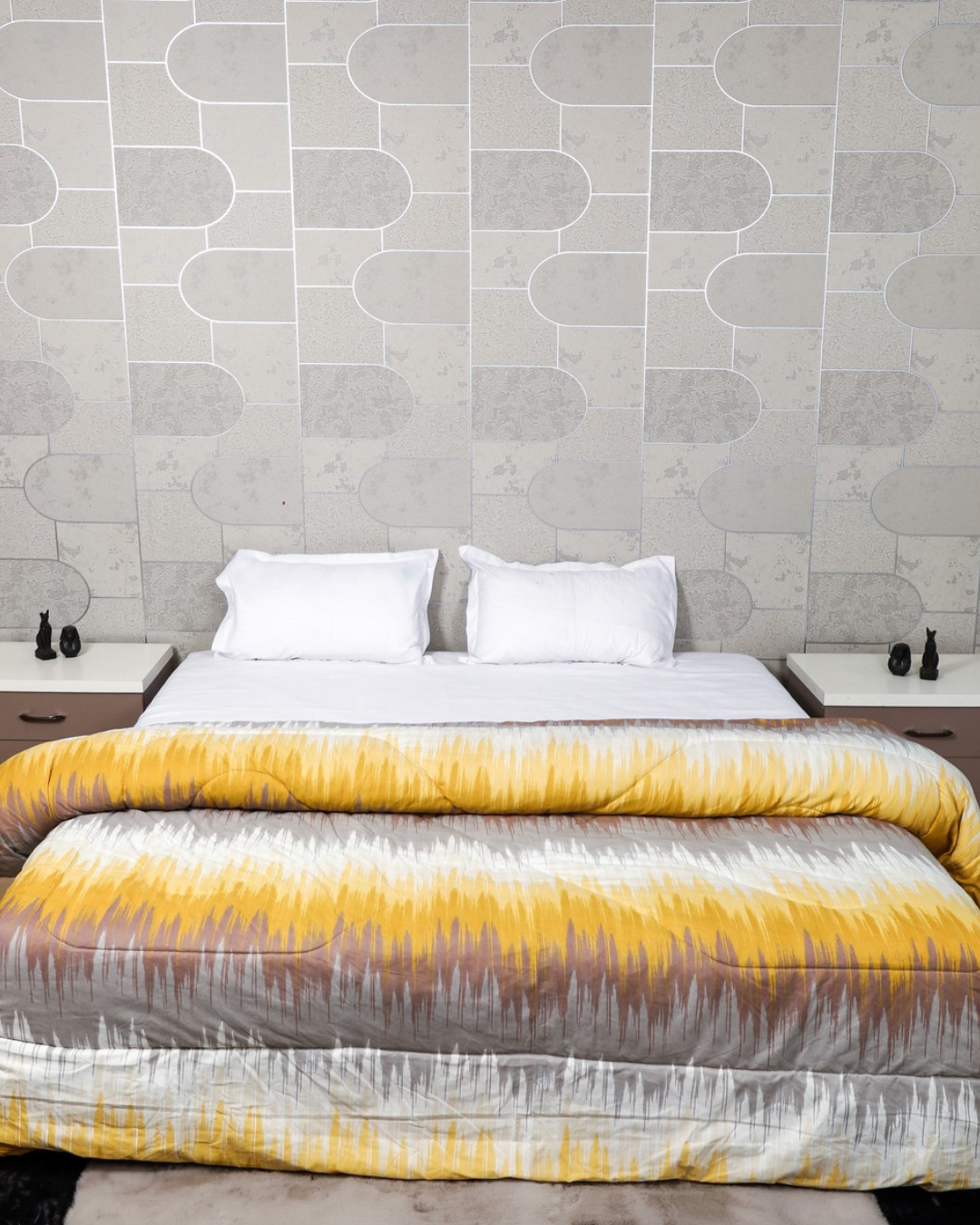 Fountain Grasses - DOUBLE BED REVERSIBLE COMFORTER (Sunset)