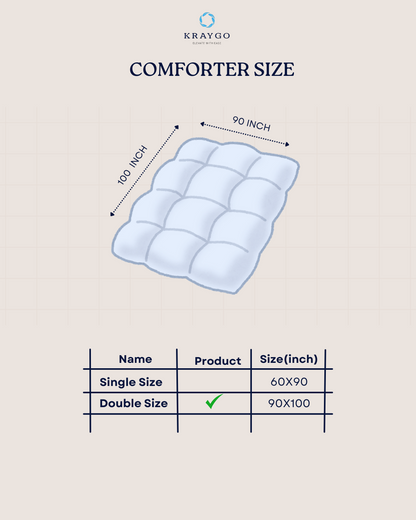Fountain Grasses - DOUBLE BED REVERSIBLE COMFORTER (Big leaf)