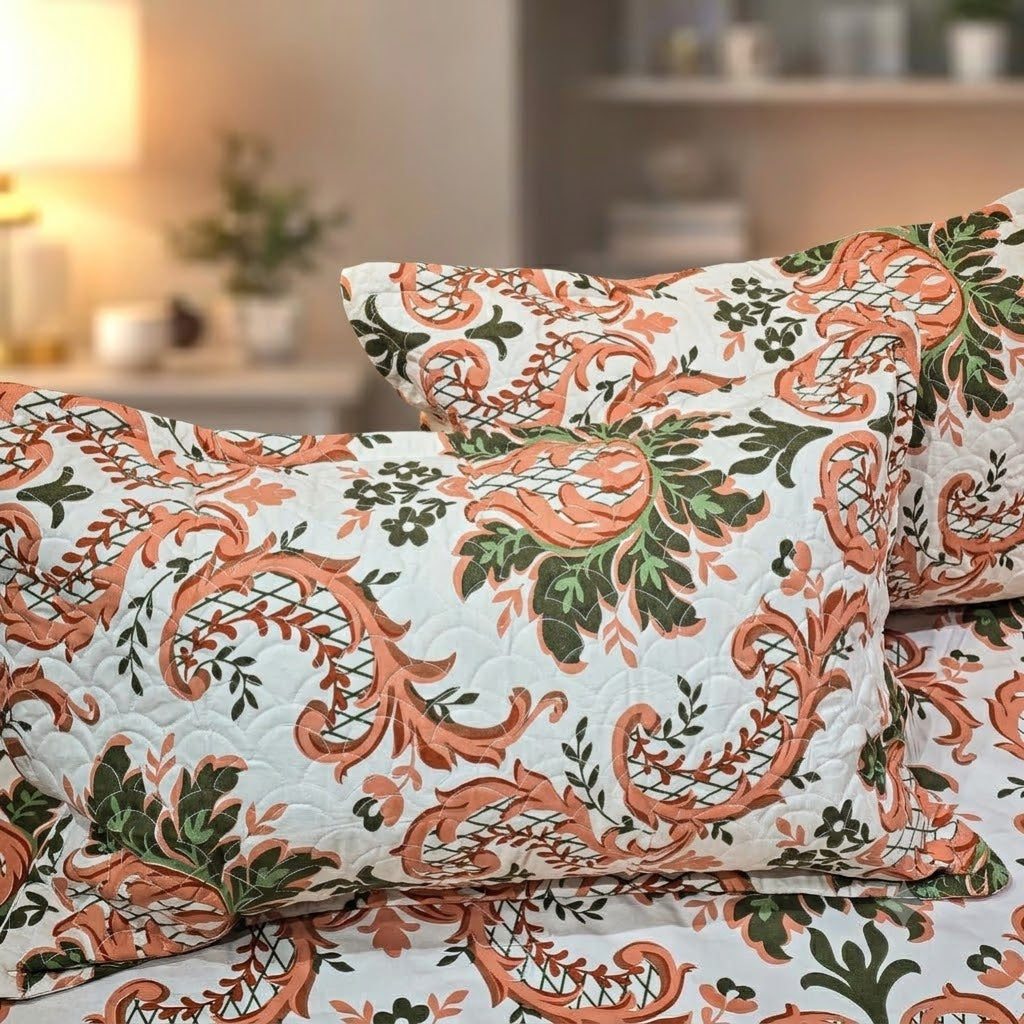 Petal Groove King Size Bedsheet (108x108)