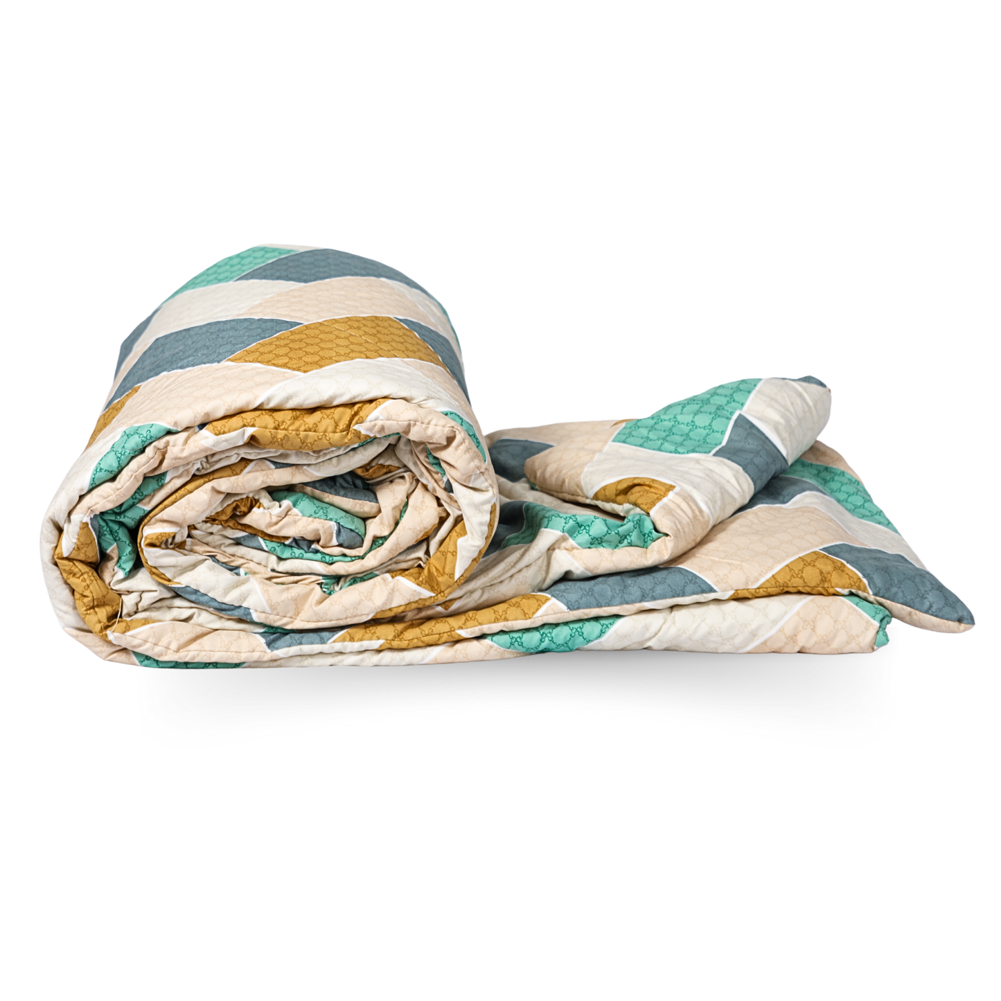 Fountain Grasses - DOUBLE BED REVERSIBLE COMFORTER (Geometric print)
