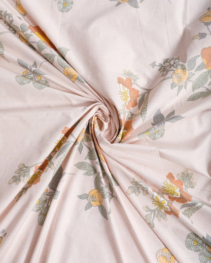 Anthurium - SINGLE BEDSHEET WITH QUILTED PILLOW COVER (Lavender)