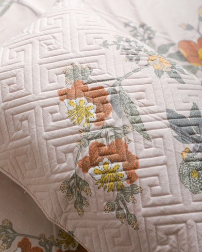 Anthurium - SINGLE BEDSHEET WITH QUILTED PILLOW COVER (Lavender)