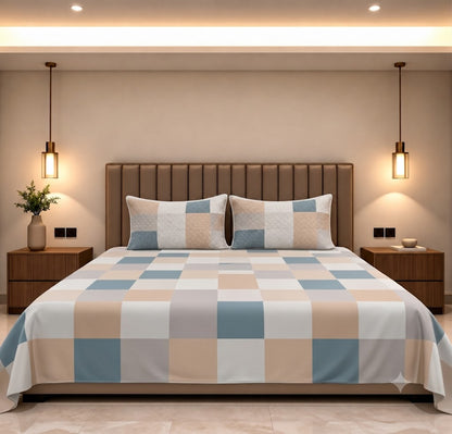 Sandy Horizon King Size Bedsheet (108x108)