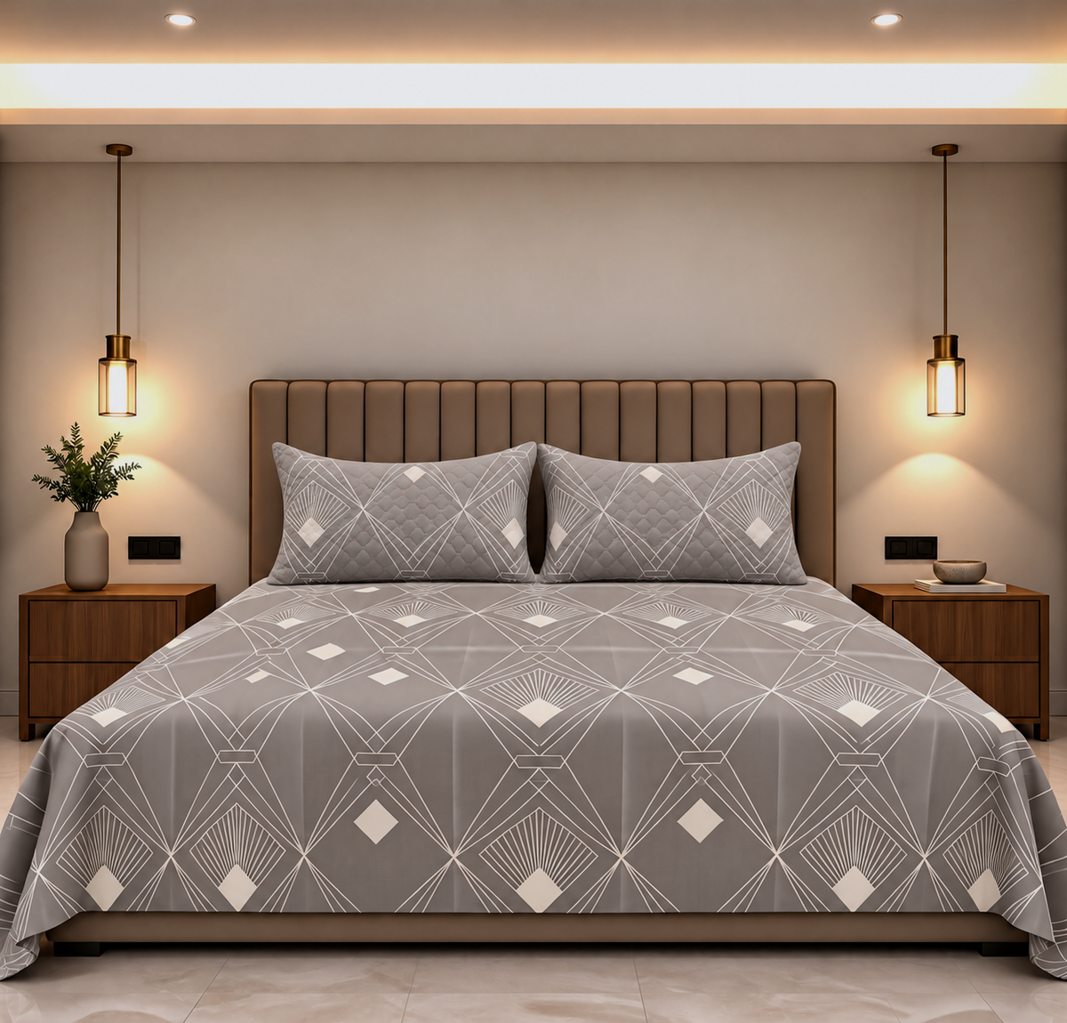 Diamond King Size Bedsheet (108x108)