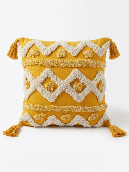 Cushion Cover Set | Mustard (Tufting)