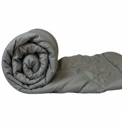 Fountain Grasses - DOUBLE BED REVERSIBLE COMFORTER (Grey & white)