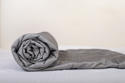 Fountain Grasses - SINGLE BED REVERSIBLE COMFORTER (Grey)