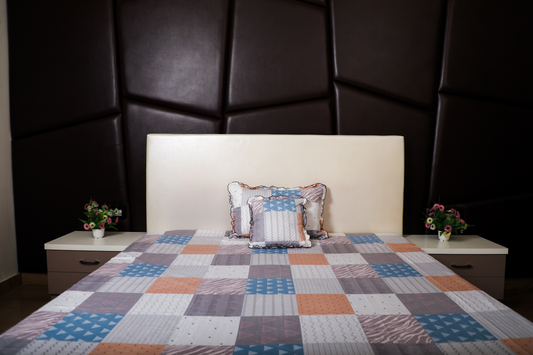 Baby Breath -  SINGLE BED 3PCS BED SET (4 Square)