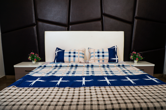 Evening Primroses - DOUBLE BED BEDCOVER/AC QUILTS  PRINTED (Check)