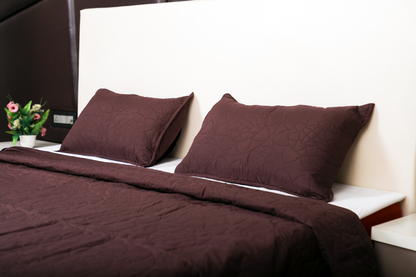 Beauty Bush Brown – Premium Quilted Bedspread for Elegant Bedrooms