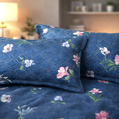 soft cotton fabric texture 180 GSM bedsheet breathable material close up