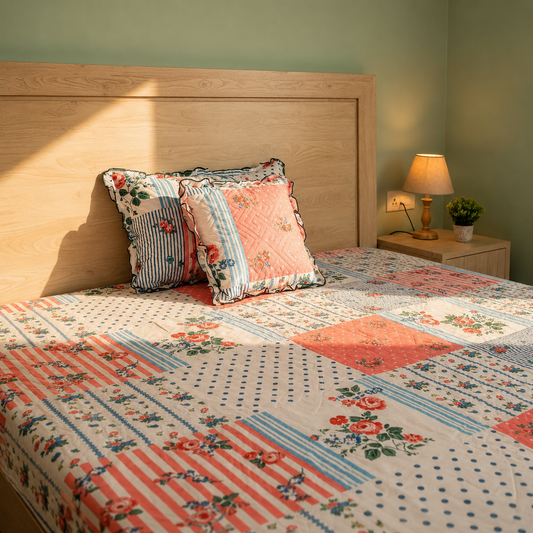 Baby Breath - SINGLE BED 3PCS BED SET (Multi Colour)