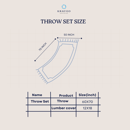 Waffle Texture Throw & Lumber Set | Deep Teal