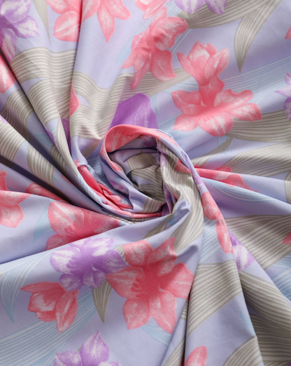 Anthurium - SINGLE BEDSHEET WITH QUILTED PILLOW COVER (Lavender)