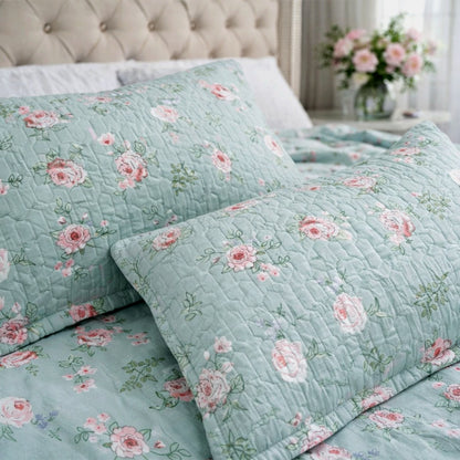 soft green oceanic touch in soft cotton fabric in king size with 180 GSM 
