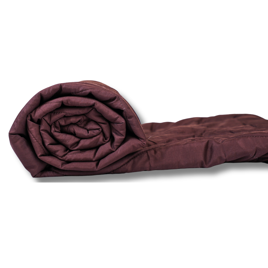 Fountain Grasses - SINGLE BED REVERSIBLE COMFORTER (Brown Cream)