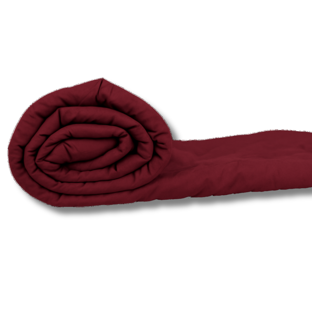 Fountain Grasses - SINGLE BED REVERSIBLE COMFORTER (Burgundy Pink)