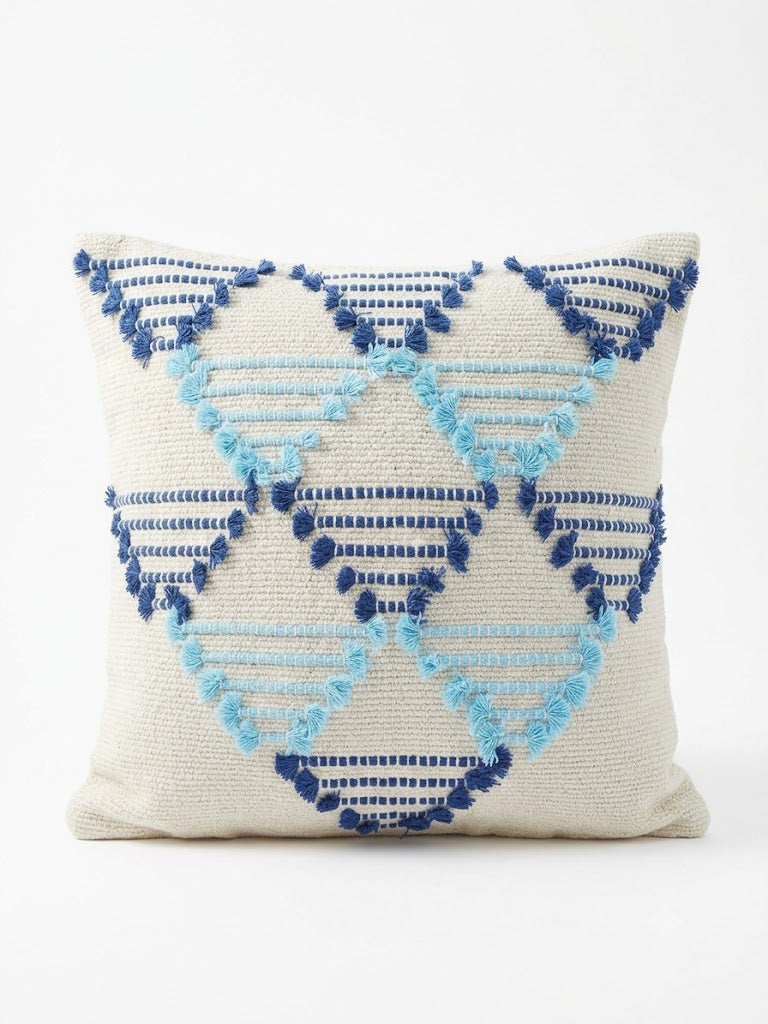 Cushion Cover Set | Blue Pyramid