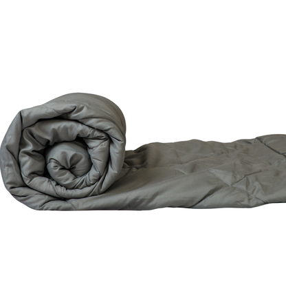 Fountain Grasses - SINGLE BED REVERSIBLE COMFORTER (Grey)