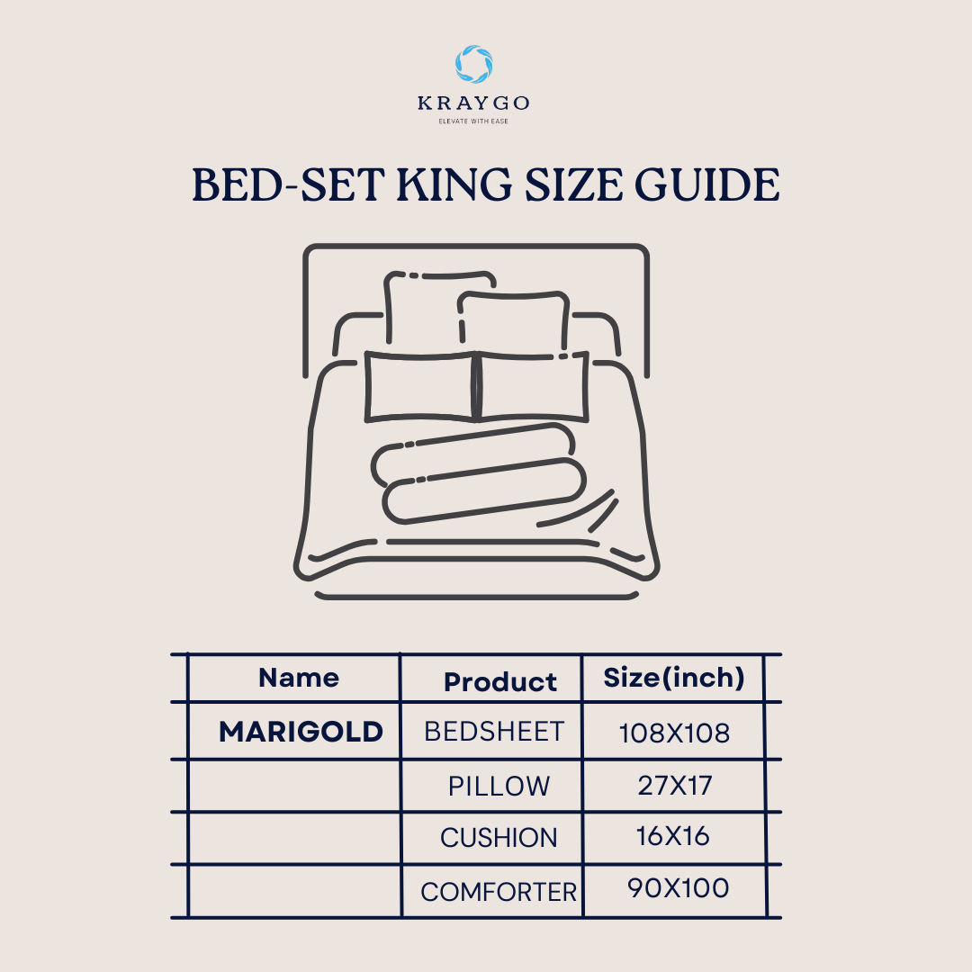Kraygo bed-set king size guide for heritage stripes 6 pc bedset