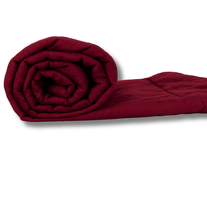 Fountain Grasses - SINGLE BED REVERSIBLE COMFORTER (Maroon Grey)