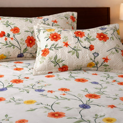multi color soft cotton fabric texture 180 GSM king size bedsheet close up