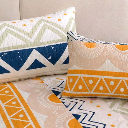 quilted pillow covers design with king size bedsheet soft cotton set for modern room